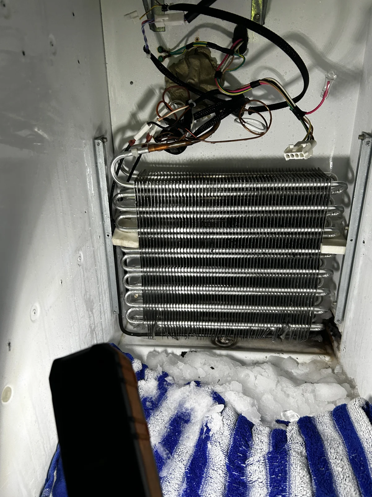 Freezer evaporator from the owner’s work archive